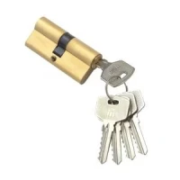 Цил.мех.простой ключ-ключ N90mm PB (Полированная латунь) и792