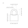 Замок навесной НОРА-М ЗН-212 32мм (3кл) серый м136