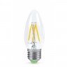 Лампа светодиодная LED-СВЕЧА-deco 7Вт 230В E27 3000K 630Лм прозр. InHOME 4690612016382