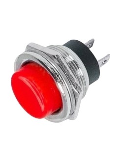 Выключатель-кнопка металл 250V 2А on-off красная 36-3351