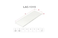 Фильтр салона LYNX LAC-1315 (аналог MANN CU 4442)