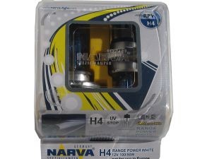 Автолампа NARVA H4 12v60/55w Range Power White (2шт)