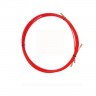 Протяжка кабельная (мини УЗК в бухте), стеклопруток 15м д=3,5мм Красная