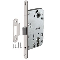Корпус замка с защелкой PLASTIC P85C-50 SN мат.никель Fuaro г545