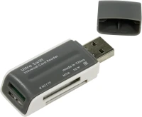Картридер Defender Ultra Swift USB2.0 SD/microSD/MS/M2 Combo серый