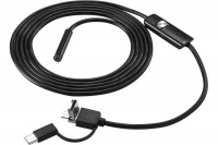 Водонепроницаемый эндоскоп 1м (Micro USB, USB, Type-C) DEKO WEC-1
