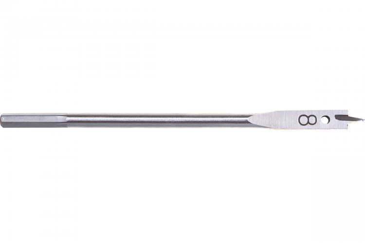 Сверло плоскофрезерное Makita D-07680 8х150мм, хв-6-ти гран. 1/4"