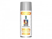 Краска-эмаль аэроз.термостойкая силик.серебристый STARFIX 520мл (SM-39874-1)