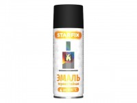 Краска-эмаль аэроз.термостойкая силик.черный STARFIX 520мл (SM-26804-1)