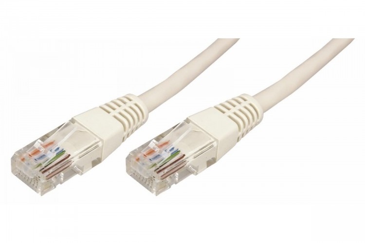 Патч-корд U/UTP 5e кат.RJ45-RJ45 неэкранированный серый 15м 18-1010