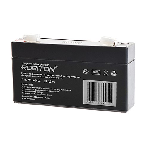 Аккумулятор Robiton VRLA6-1,3    6 в