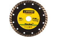 Диск отрез. алмаз. STAYER турбо сегмент 22,2х150мм 3662-150