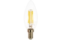 Лампа светодиодная LED-СВЕЧА-deco 5Вт 230В E14 4000K 450Лм прозрачная InHOME 4690612007571