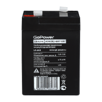 Аккумулятор свинцово-кислотный GoPower LA-645 6V 4.5Ah