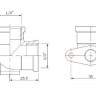 Угол 1\2 ник с кпеплением г/г Valtec