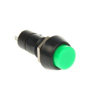Выключатель-кнопка 250V 1A (2с) ON-OFF зеленая 36-3032
