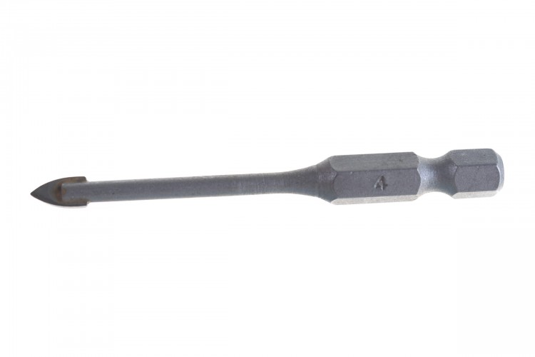 Makita D-15942 Сверло д\стекла, 4х65мм,1шт,хв-1\4"