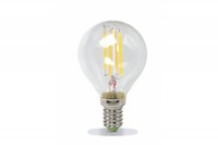 Лампа светодиодная LED-ШАР-deco 5Вт 230В E14 3000K 450Лм прозрачная IN HOME 4690612007687