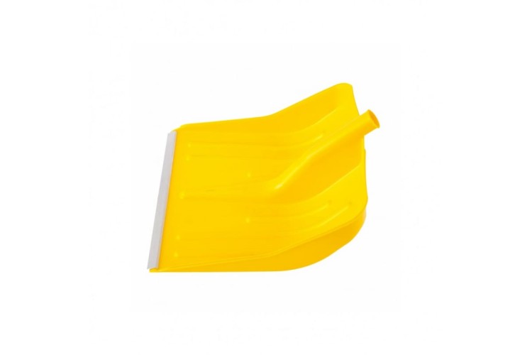 Лопата для уборки снега пластиковая, желтая, 420х425 мм, без черенка, Россия// Сибртех