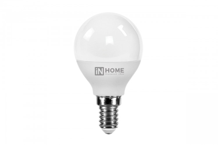 Лампа светодиодная LED-ШАР-VC 8Вт 230В E14 3000K 760Лм InHOME 4690612020549
