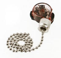 Выключатель для настенного светильника с цепочкой 270 мм, серебро(32-0101) Rexant