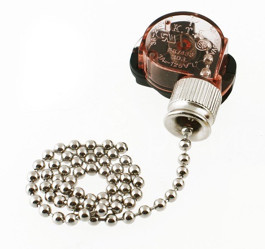 Выключатель для настенного светильника с цепочкой 270 мм, серебро(32-0101) Rexant