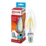 Лампа светодиодная LED-СВЕЧА-deco 9Вт 230В E14 4000K 810Лм прозр. InHOME 4690612026206