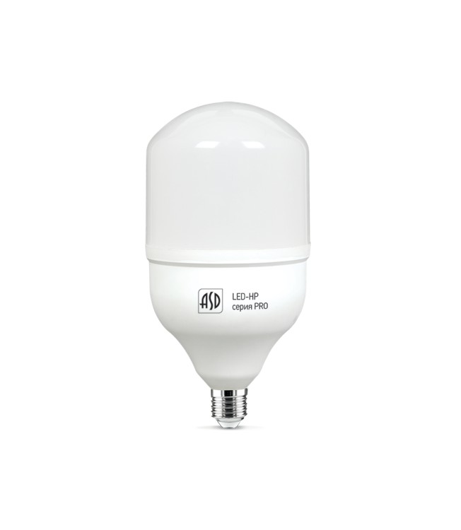 Лампа светодиод. LED-HP-PRO 50Вт 230В Е27 с адаптером Е40 4000К 4500Лм ASD 4690612007014