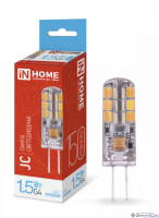 Лампа светодиодная LED-JC 1.5 3Вт 12В G4 6500K 150Лм INHOME 4690612035987