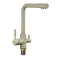 Смеситель для кухонной с подключением к фильтру с питьевой водой (бежевый) SAF18-A092KS