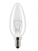 Лампа свеча 60W Е14 прозрачная Philips