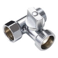 Кран прох 1/2"х3/4"х1/2" (FZ55)