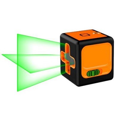 Уровень лазерный MLL-0125G (раб. диап.25м, зел.лазер, 2 луча, фикс., резьба под штатив,3х1.5В (ААА))