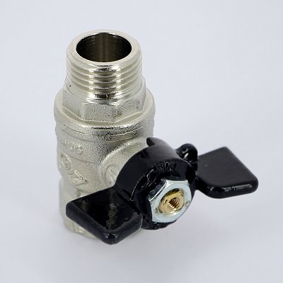 Кран шаровой 1/2" вн/нар ручка бабочка BUGATTI серия ARIZONA 607