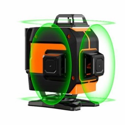 Уровень лазерный MLL-0225G (раб. диап.25м, зел.лазер,360°,16 лучей, фикс., резьба под штат, li-ion)