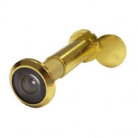 Глазок дверной ГДШ-2 (пластик) 50-85 мм,d=16 мм, 200° PB (золото) Marlok в734