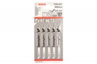 Пилки T101AIF 5 шт. для лобзика (77 мм; хвостовик с 1 упором; чистый пропил, BIM) Bosch 2.608.634.89