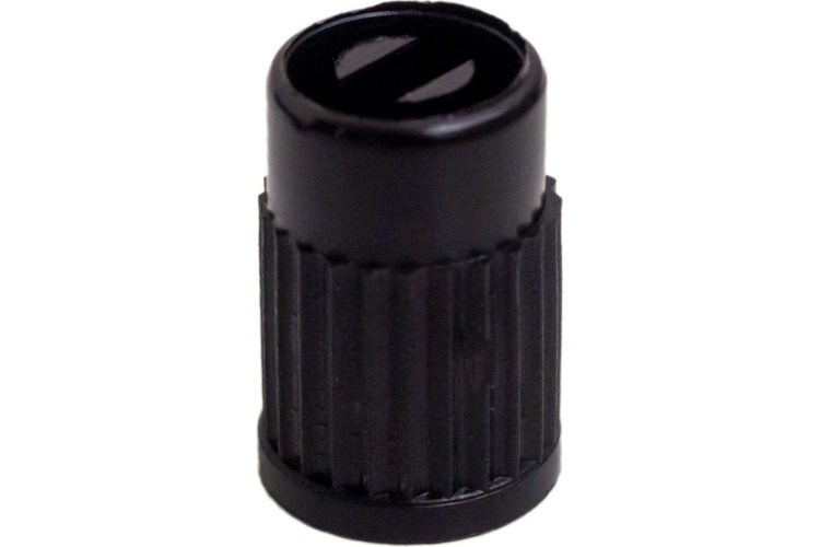 Колпачки на шинный вентиль с ключом, черные, пластик 1шт (AVC-60-02)