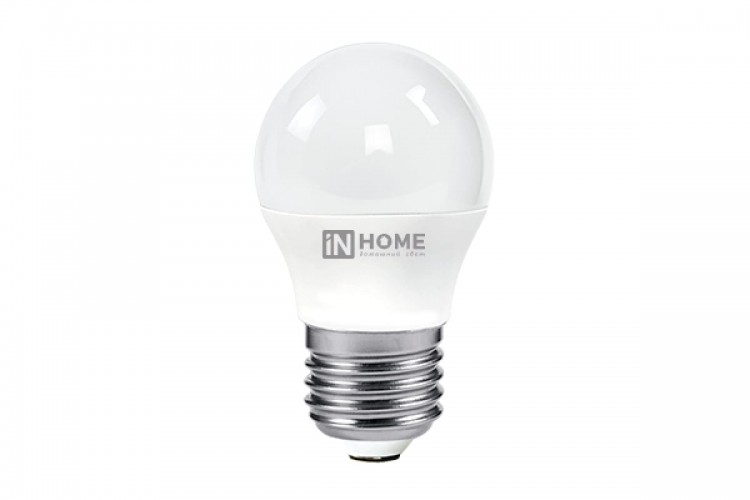 Лампа светодиодная LED-ШАР-VC 8Вт 230В E27 4000K 600Лм InHOME 4690612020570