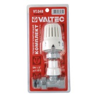 Клапан с термостатической головкой VALTEC для рад.прямой 1/2"