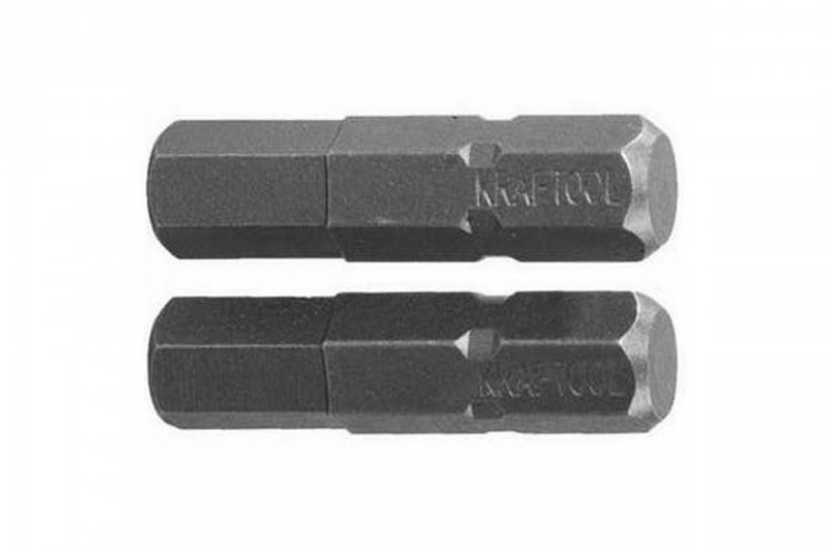 Биты Kraftool торсион. кованые обточен. С 1/4" 25мм 26127-6-25-2