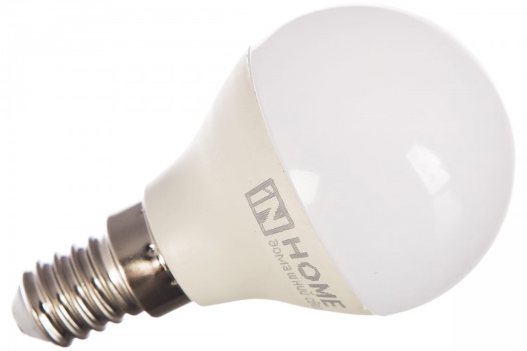 Лампа светодиодная LED-ШАР-VC 6Вт 230В E14 4000K 570Лм IN HOME 4690612020518