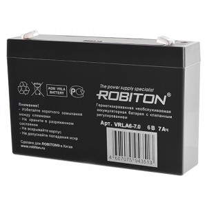 Аккумулятор Robiton VRLA6-7  6 в