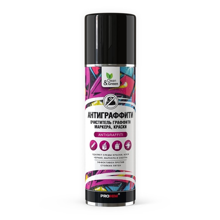 Очиститель граффити, маркера, краски "Антиграффити" аэр. 335 мл.Clean&Green CG8086