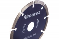 Диск отрезной алмазный сухой рез 125х22,23мм "Almarez" Кирпич/блок