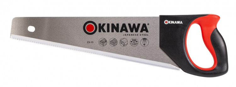 Ножовка по ламинату ЦИ с мелким зубом  23-15 OKINAWA