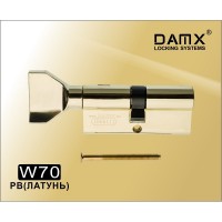 Цилиндровый механизм W 70 DAMX РВ (Полированная латунь)