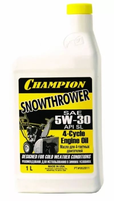 Масло минеральное зимнее (1 л) SAE 5W30 для 4-х тактных двигателей CHAMPION 952811