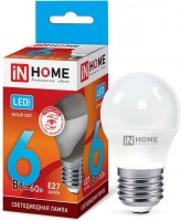 Лампа светодиодная LED-ШАР-VC 6Вт 230В E27 4000K 540Лм IN HOME 4690612020532