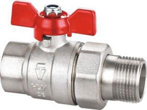 Кран шаровый со сгоном 1" (бабочка) HLV HLV-101227.N.03